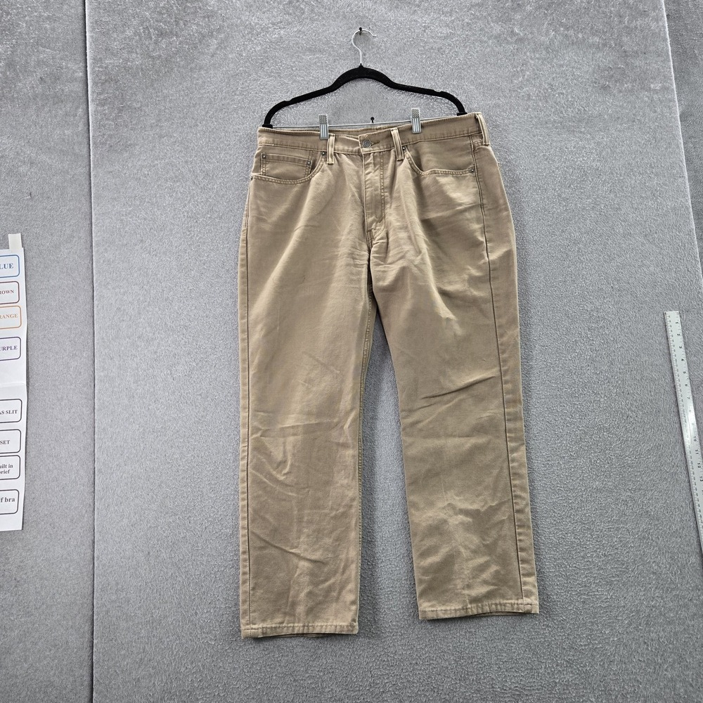 Levi's 514 Men Pants 36X30 Khakis Straight Fit Button Twill 28"‎ Inseam